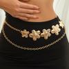 Wind Übertrieben Metall Große Liebe Hüftkette Hüftkette Punk-Stil Sexy Seestern Kette Körperkette