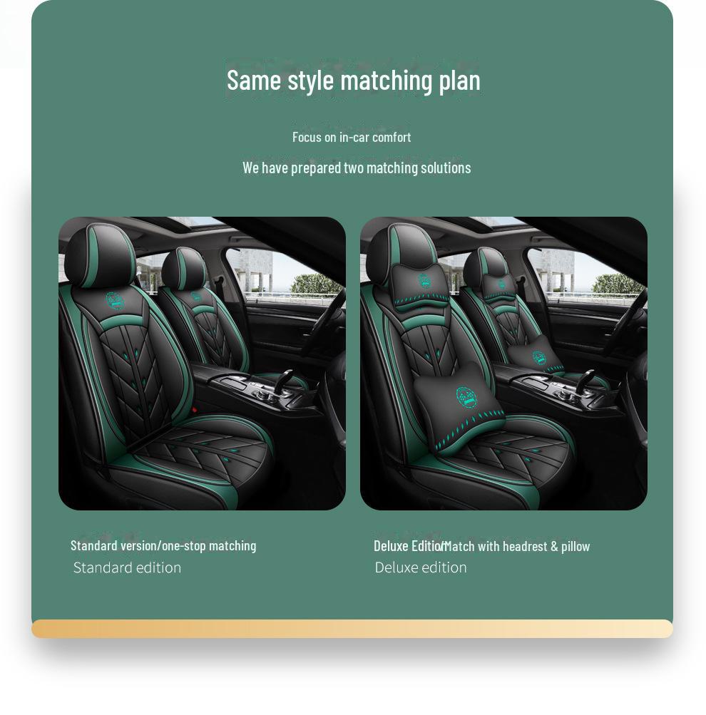 Universeller Leder-Autositzbezug für Great Wall & Haval Modelle: Cannon, H6, Big Dog, M6, First Love, F7 - Voller Kissenbezug