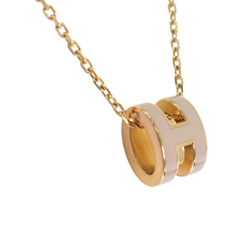 HERMES  H147992F 55  Necklace Marong Rasse/gold Metal Women