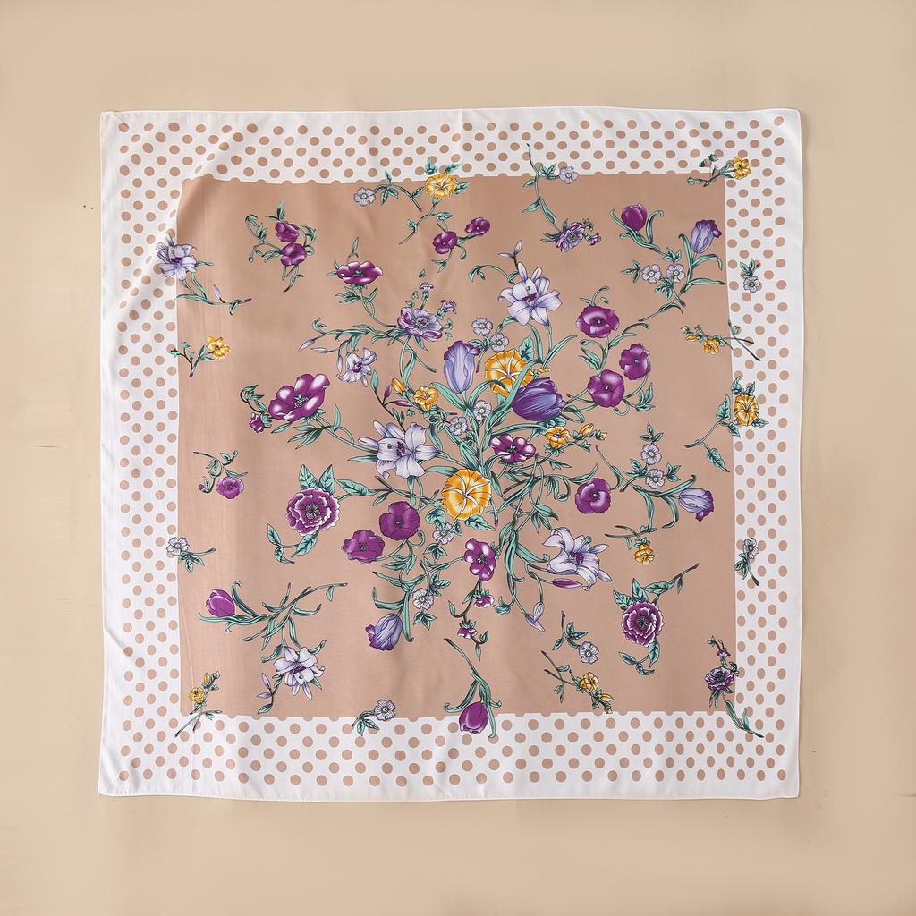 90CM Four Seasons Square Large Square Scarf Luxury Decorative Shirt Professional Headscarf Hairband Sunscreen Headscarf