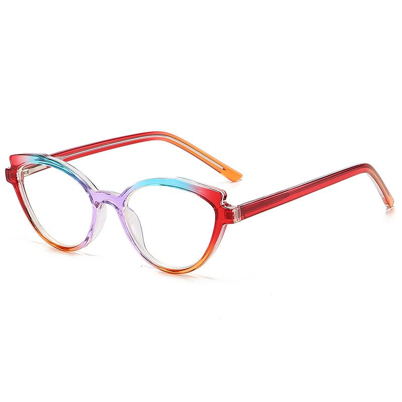 Fashion Versatile Anti-Blue Reading Glasses Progressive Frame Flat Light Ferrule Cp Imitation Plate Reading Mirror