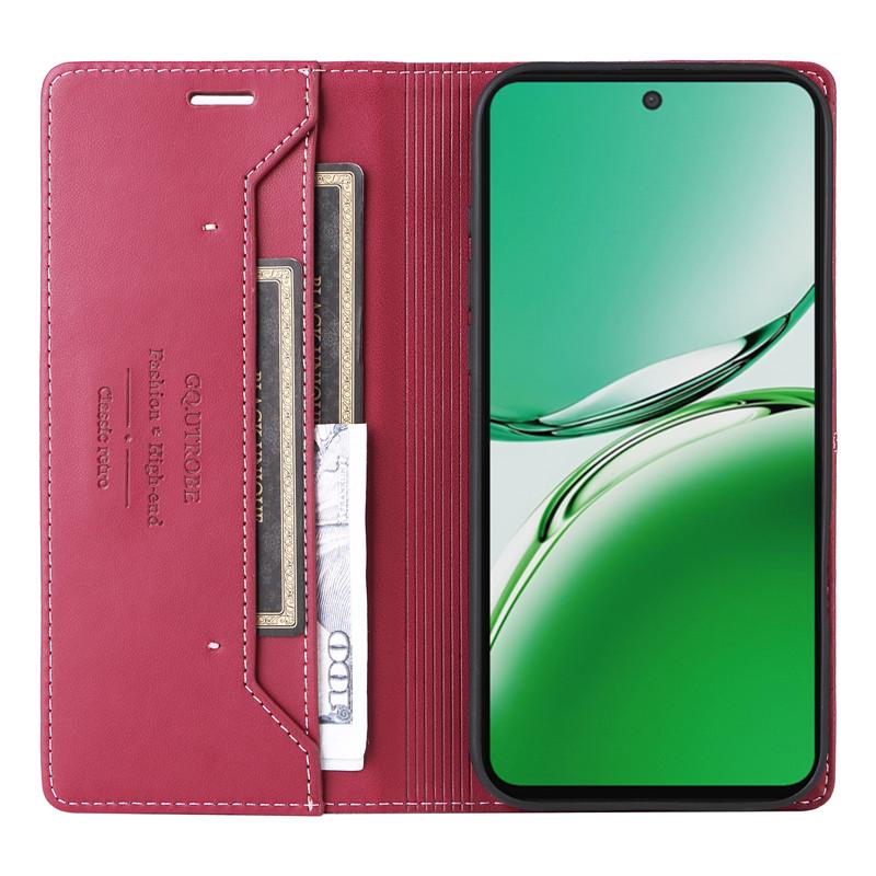 Magnetisk Plånbok Stöldskydd Läderfodral För OPPO Reno12 FS F Reno 12F 12 Pro 5G Reno12F Ficka Korthållare Telefonbok Flipskydd