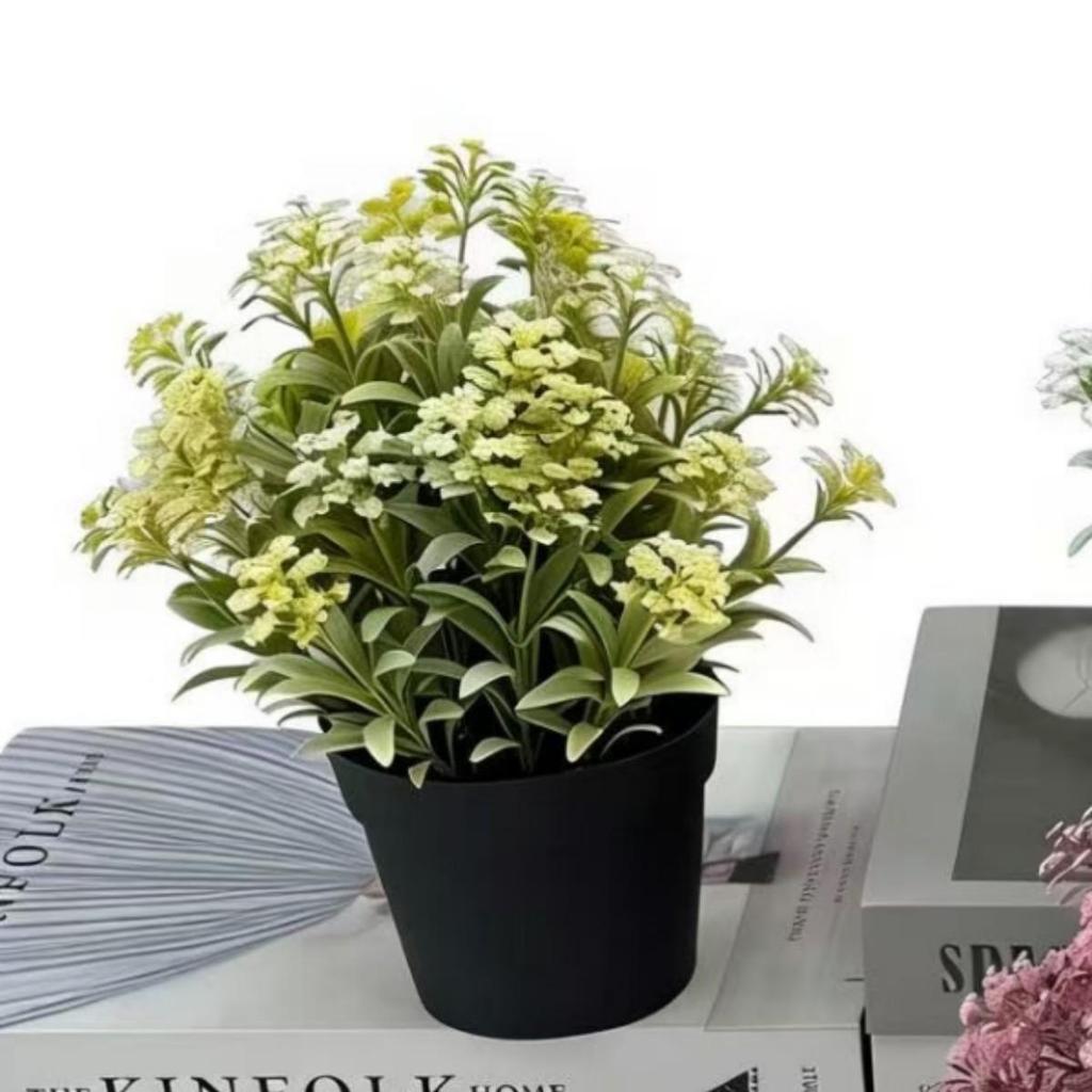 Green Plants Window Bonsai - Artificial Potted Indoor Decor