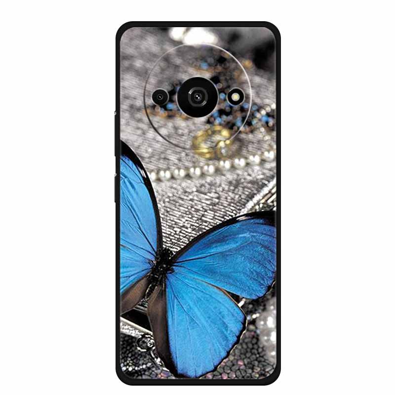 For Xiaomi Poco C61 Case Cool Animal Soft Silicone TPU Phone Case Back Cover for PocoC61 Shockproof Lovely Cat Protective Cover