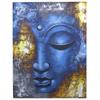 Buddha Canvas Painting, Blue Face Abstract