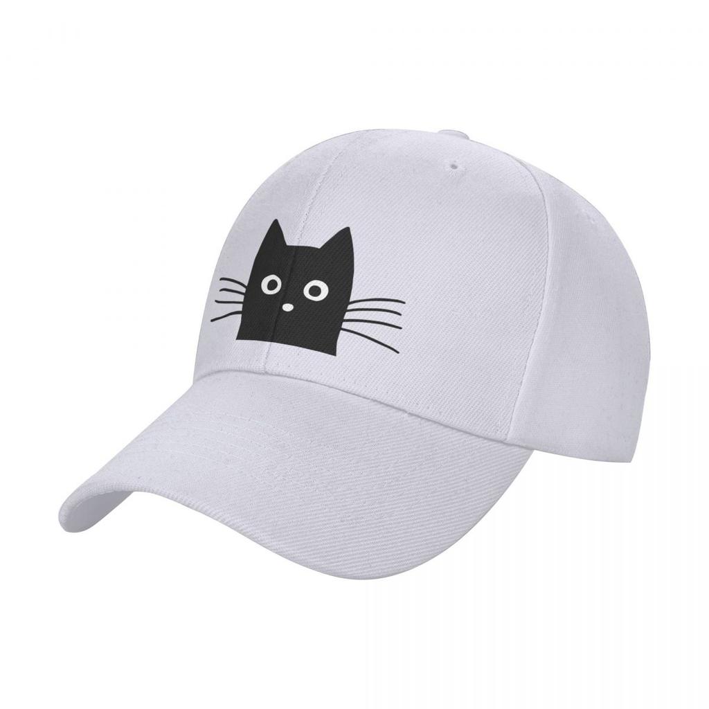Black Cat Face Baseball Cap luxury caps cute Women's Hats Men's