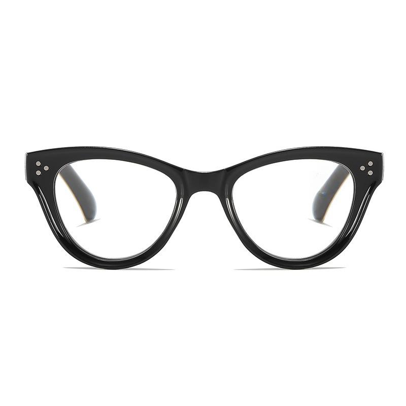 Large-Frame Cat-Eye Presbyopia Glasses Women's INS Style Blue Light Blocking Reading Glasses with Plus Diopters 0 To +4.0