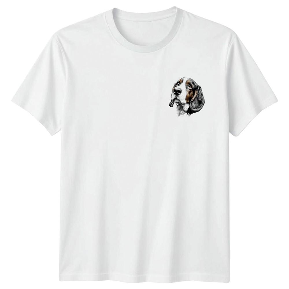 Basset Hound Dog Animals Unisexs TShirt Unisexs Tee Graphic Top Unisex Pet S