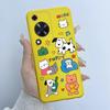 Handyhülle für Huawei Nova Y72 Hüllen 6,75" Niedliche Panda-Astronauten-Abdeckung für Huawei Enjoy 70 NovaY72 MGA-LX3 Weiche Silikonhülle