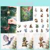 Dragon Forest Christmas Countdown Calendar Acrylic Wall Decor For Holiday Gifts