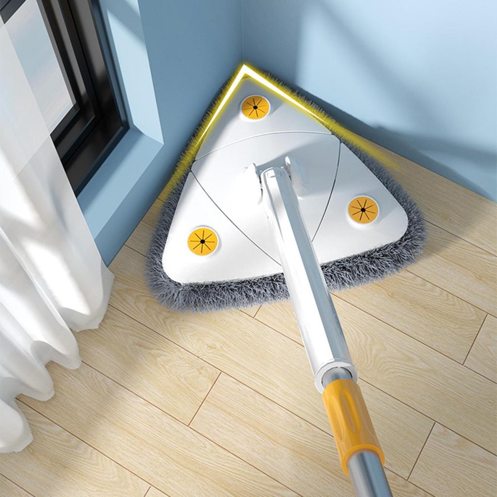 Adjustable Extendable Triangle Mop 360 Rotating Wall Mop with Long Handle for Windows Customizable and Effective Cleaning