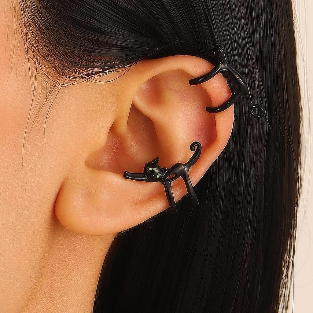 European & American High-End Elf Cat Ear Clip Earrings - No Piercing Needed