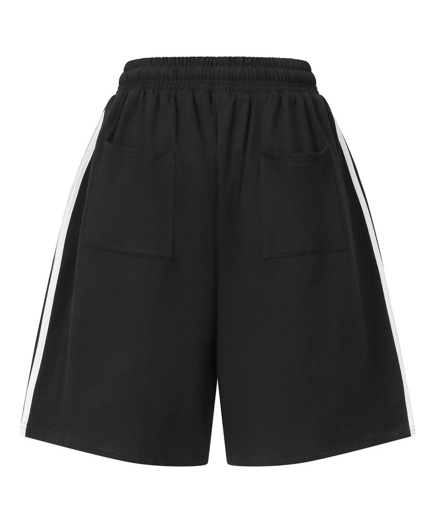 Koiliseu Ebro Side Track Line Sweat Half Pants (2 Colors)