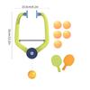 Portable Table Tennis Exerciser Door PingPong Game Hanging Table Tennis Trainer with Racket and Balls Easy To Install