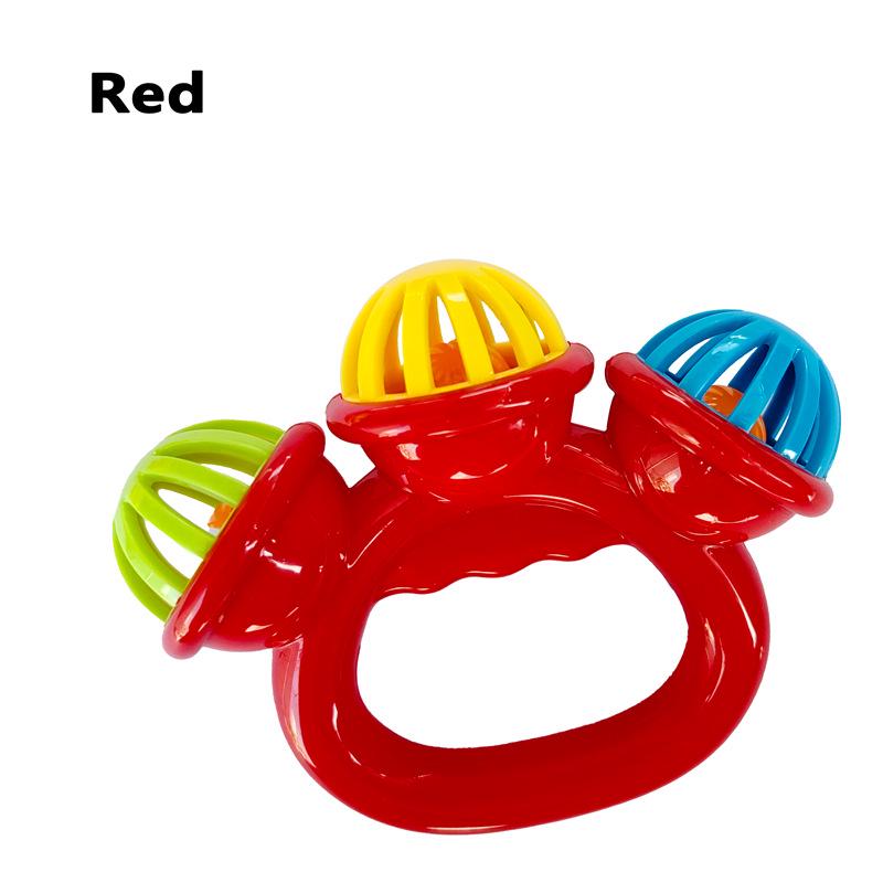 Soft Rubber Teething Rattle & Grasping Ball for Babies 0-12 Months