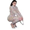 2025 neues Damenkleid schlank und dünn Perspektive Pailletten sexy Jumpsuit Hose