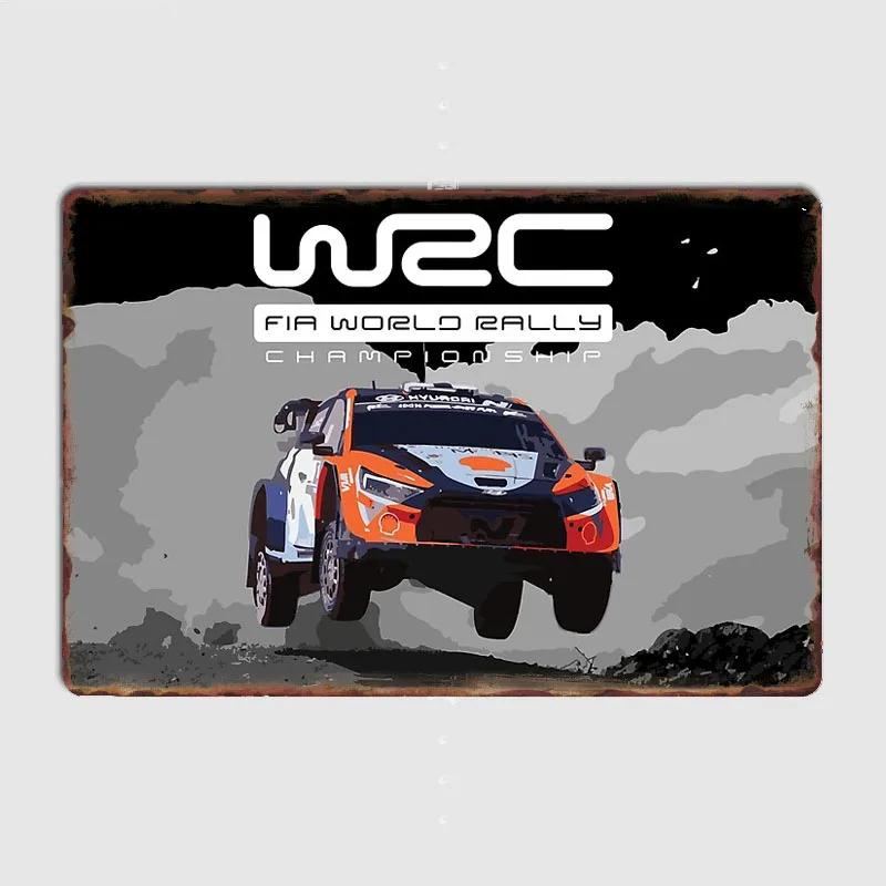 

Тьерри Невиль чемпион WRC прыжок сафари Раллийный автомобиль i20 Металлическая табличка Дом Ретро Постеры Дом Винтажное украшение Декор стен комнаты 20x30cm（7.8x11.8inch）
