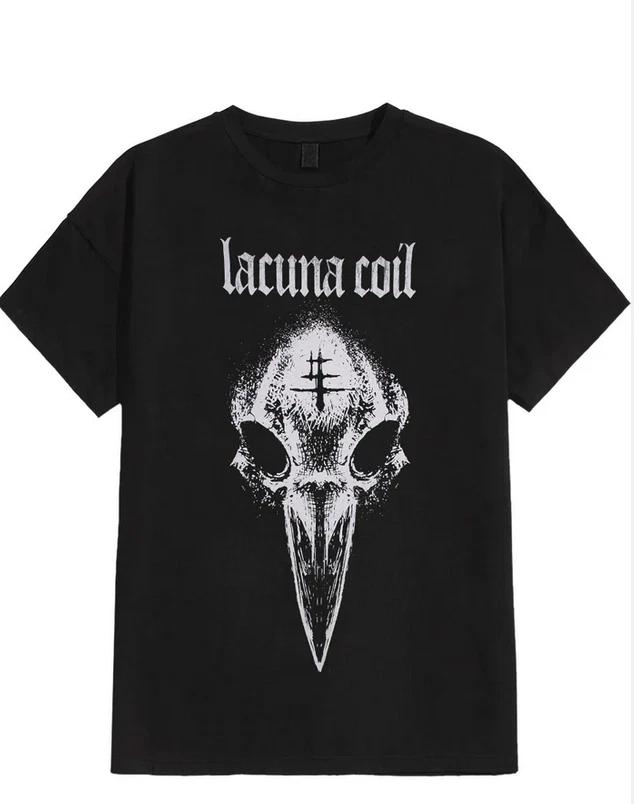 Oxygen – Lacuna Coil Inspired Gothic Metal Graphic T-Shirt S