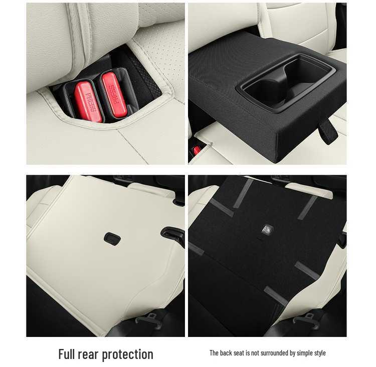 2025 Toyota bz5 Full Coverage Perforated Leather Seat Cover - Universal Four Seasons Cushion