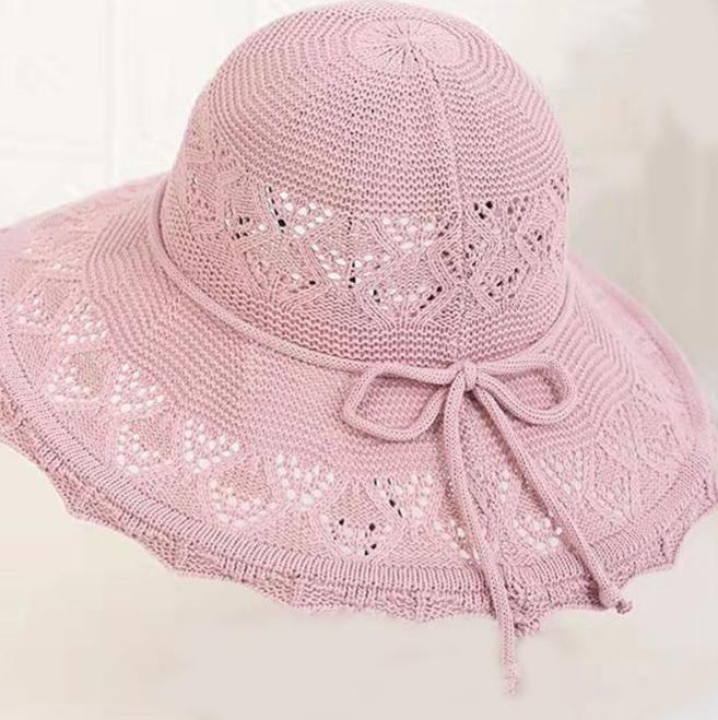 Summer Foldable Hats  Women Large Brim Sun Protection Hats Vacation Travel Seaside Cool Hats