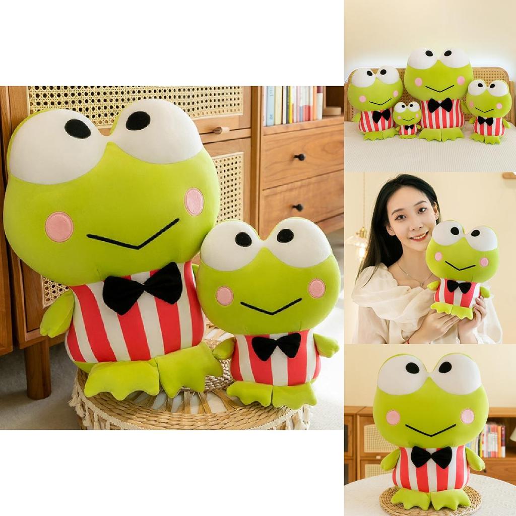 Adorable Large Eye Frog Plush Toy Cuddly Stuffed Animal Soft Pillow For Kids Gift