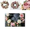 Beautiful Artificial Peony Rose Flower Garland Wreath For Charming Home Decor