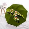 1pc Sushi Fish Automatic Open/Close, Foldable Compact Umbrella with 8-Rib Shaft, Perfect Gift For Men And Women, Casual Style, Vibrant Motif