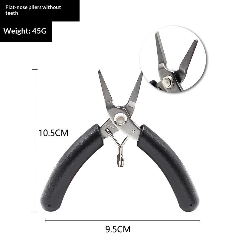 Jewelry Pliers Straight Long Nose Nippers Stainless Steel Toothless Sharp Mini Nose Pliers For Wire Bent Manual Diy Model Pliers
