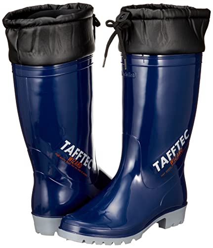 Achilles OGB 0010 Rain Boots, Made In Japan, Oil-Resistant, Cold-Weather, with Opening Cover, 2E, Unisex, Navy, Size 24.5 Cm