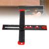 4 in 1 Drilling Position Ruler Metric T Square Multi Angle Measuring Tool  Drawer Door Installation