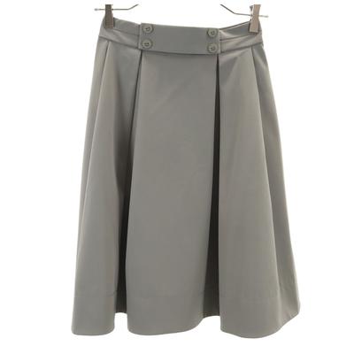 FOXEY NEW YORK made in Japan Midi-Länge Kellerfaltenrock 38 grau Damen Gebraucht
