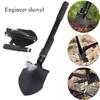 Multifunctional Camping Outdoor EDC Shovel Portable Folding Tactical Spade Survival Steel Shovel For Garden Engineers Shovel