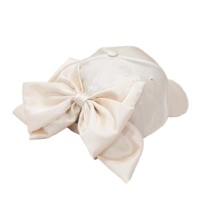 

Girl Baseball Caps Oversize Bowknot Summer Hat Teen Girl Outdoor Sunproof Hat шампанського