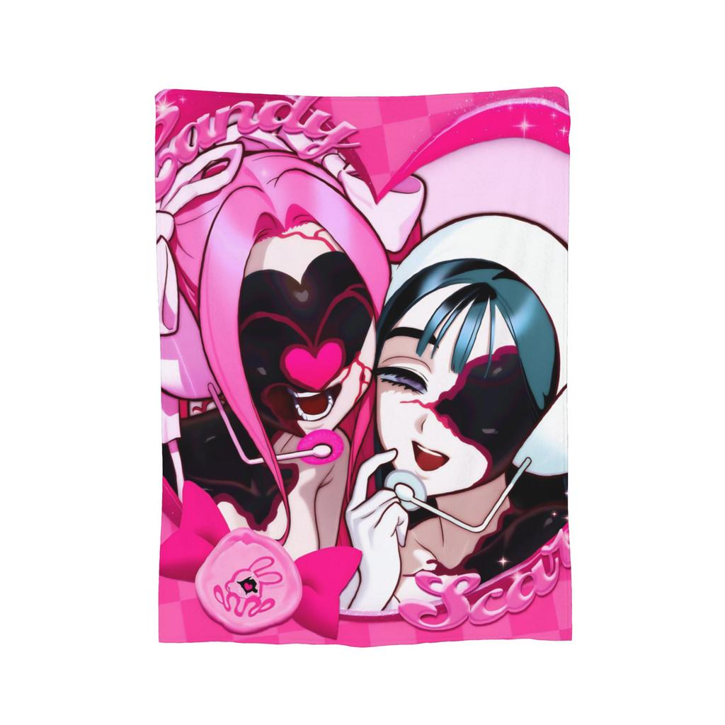 Mizi ALNST Zombie Stage Blanket Cartoon Flannel Throw Blanket Bedroom Sofa Decoration Soft Warm Bedspread