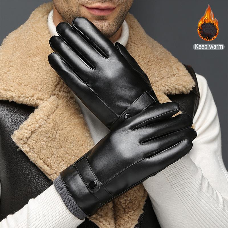 Leather Gloves Full Finger Mens Motorcycle Driving Winter Warm Touch Screen New Leather Gloves Full Finger Mens Motorcycle Driving Winter Warm Touch Screen New