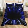 Colorful Geometric Duvet Cover Psychedelic Pattern Bedding Set Abstract Art Comforter Cover Twin For Boys Girls Kids Teen Decor