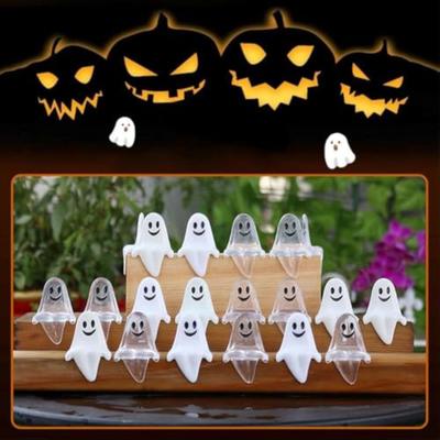 Halloween Sitting Happy Ghosts Desktop Ornaments 20 Pieces