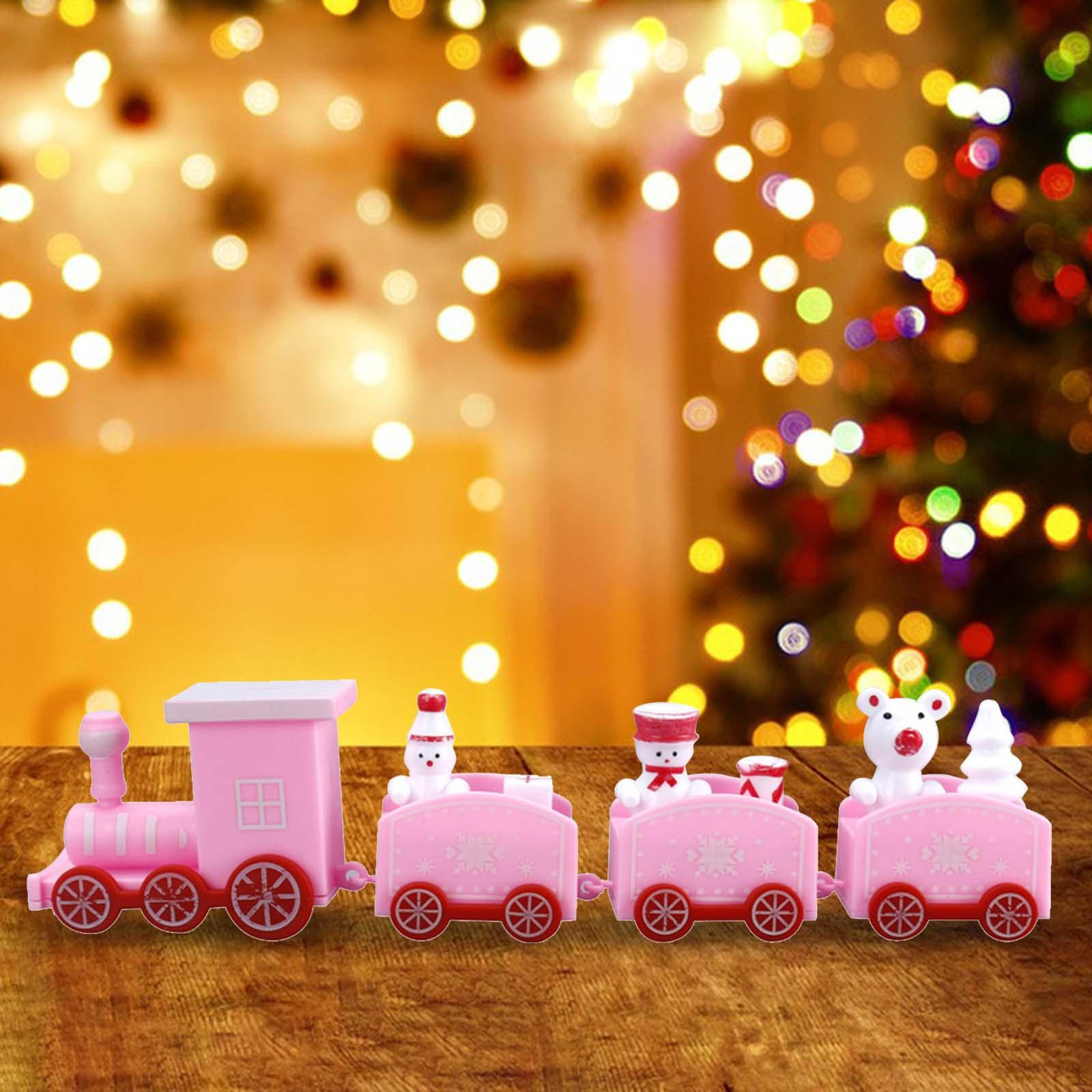 

Рождественский Поезд Торт Топпер Набор Украшение Стола Автомобиль Праздничная Вечеринка розовый