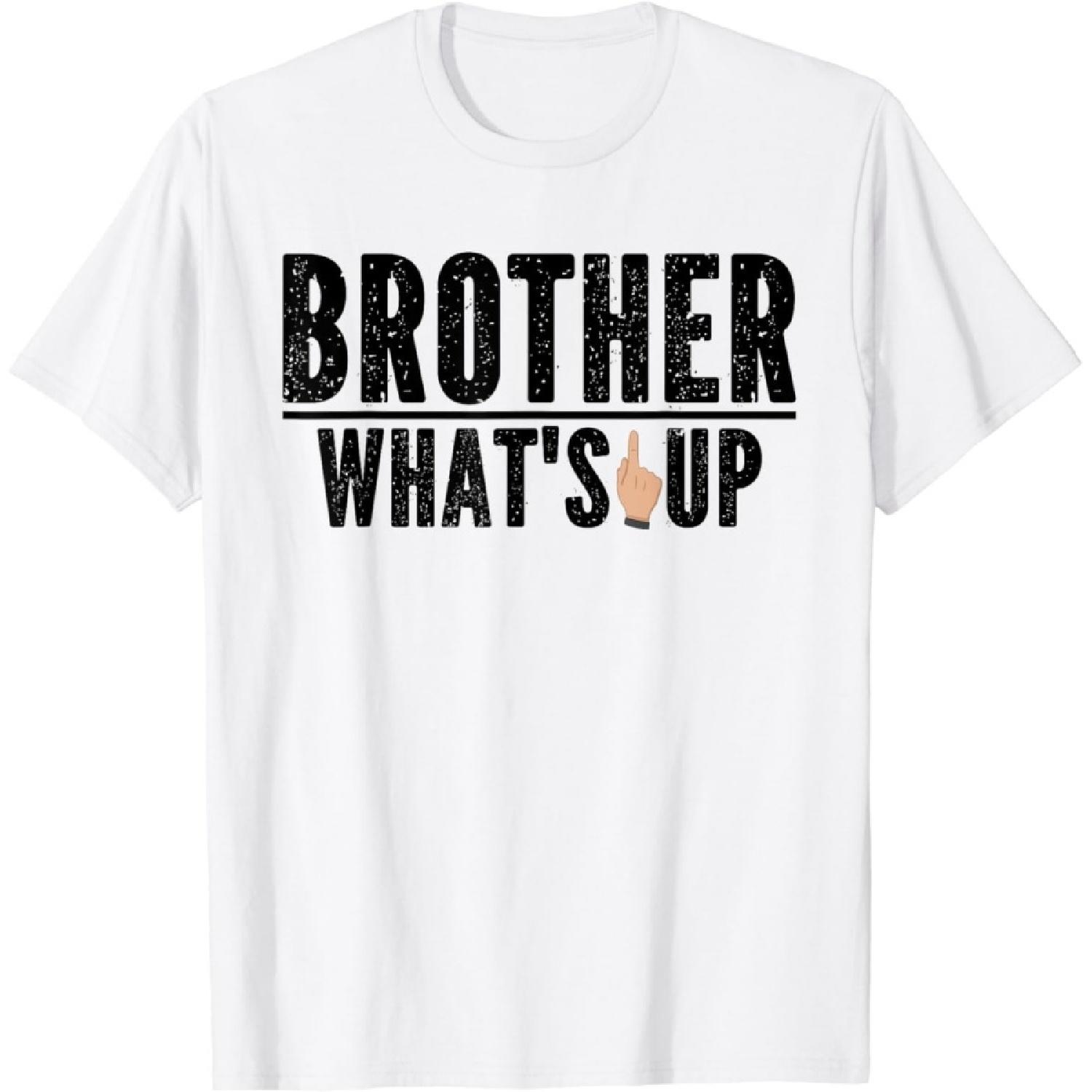 XIYUEYING Funny Sketch Streamer Whats Up Brother Tuesday Tuesday Mem T-Shirt XXXXXL белый