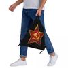 USSR Hammer And Sickle CCCP Russian Soviet Flag Backpacks Fashion Drawstring Bags Sundries Bag Book Bags for Travel School