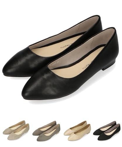 

[EC Exclusive] Pointed Toe Flat Pumps/R-4007