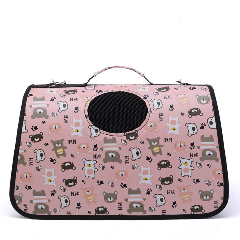 Portable Foldable Cat Carrier: Spacious, Breathable Pet Capsule for Travel