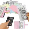 1 Set Budgets Planner Handbook Transparent Pockets Waterproof Faux Leather Receipt Coupon Cash Envelope Binder Office Supplies