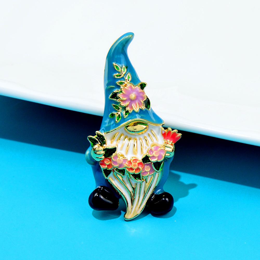 Nowe świąteczne broszki karłowate dla kobiet moda emaliowana szpilka ze stopu śliczna figura biżuteria nowy projekt dobry prezent