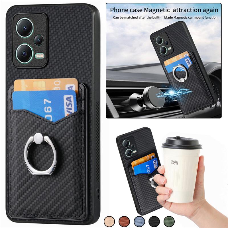 

Чехол для телефона с кольцом для XiaoMi 13 Pro 11T 10T 11X POCO X5 X3 M5 F3 M4 RedMi Note 12 Pro Plus 11 K40S K50 K60 для Google Pixel 8 Pro 7A 6, кожаный чехол