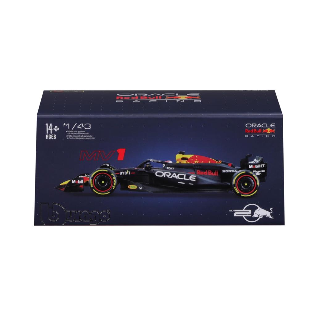 BBURAGO Scale Oracle Red Bull Racing Honda RB20 Verstappen 2024 Navy 1/43 M. (with Driver) BR-18-38098MV