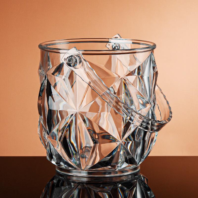 Thickened Acrylic Ice Bucket with Clip