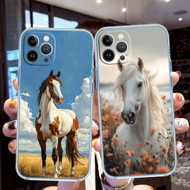MY11 Fine Horse Transparent Phone Case for LG K22 K30 K40 K40S K41 K42 K50 K50S K51 K51S K52 K61 K62 K71 K92 Q60 Q61 V40 V50 V60