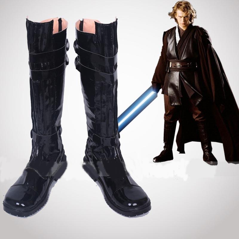 Premium Quality Hot Movie Star Wars Anakin-skywalker Cosplay Shoes Boots Customized For All Sizes