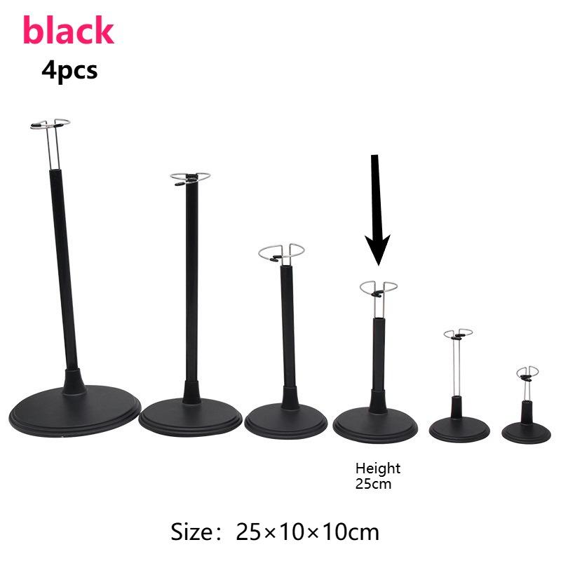 4pcs Creative Doll Stand Storage Rack Adjustable Height Display Holder with Metal Clamps Dolls Figurines Collectibles Toy Stand